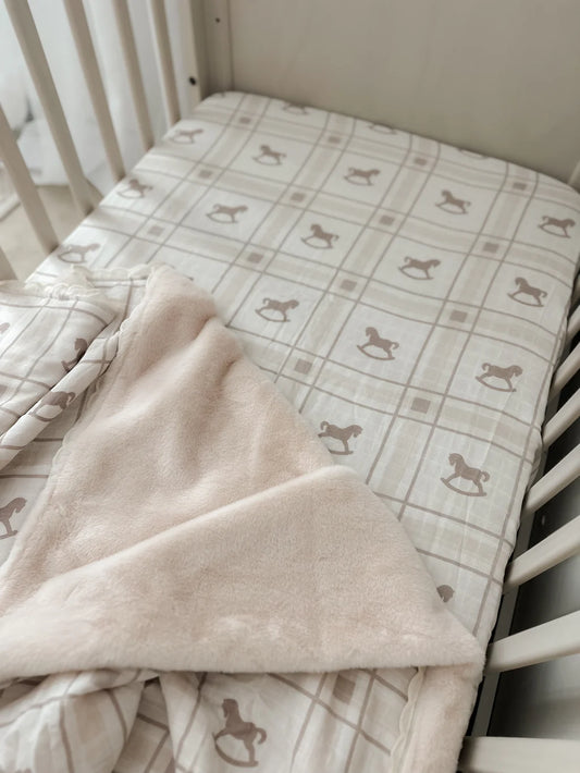 Pop Ya Tot The Rocking Horse Fitted Cot Sheet