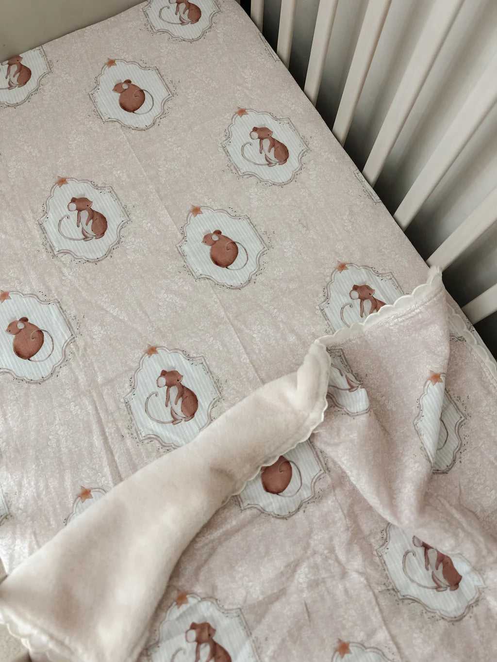 Pop Ya Tot Sweet Squeak Fitted Cot Sheet