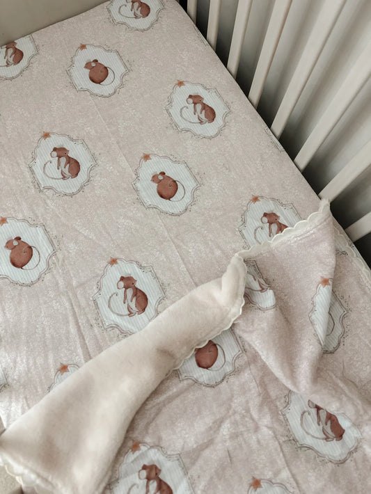 Pop Ya Tot Sweet Squeak Fitted Cot Sheet