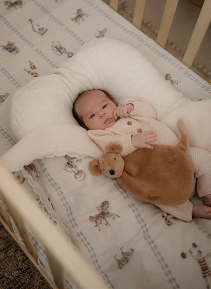 Pop Ya Tot Le Cirque Fur Lined Cot Blanket / Quilt