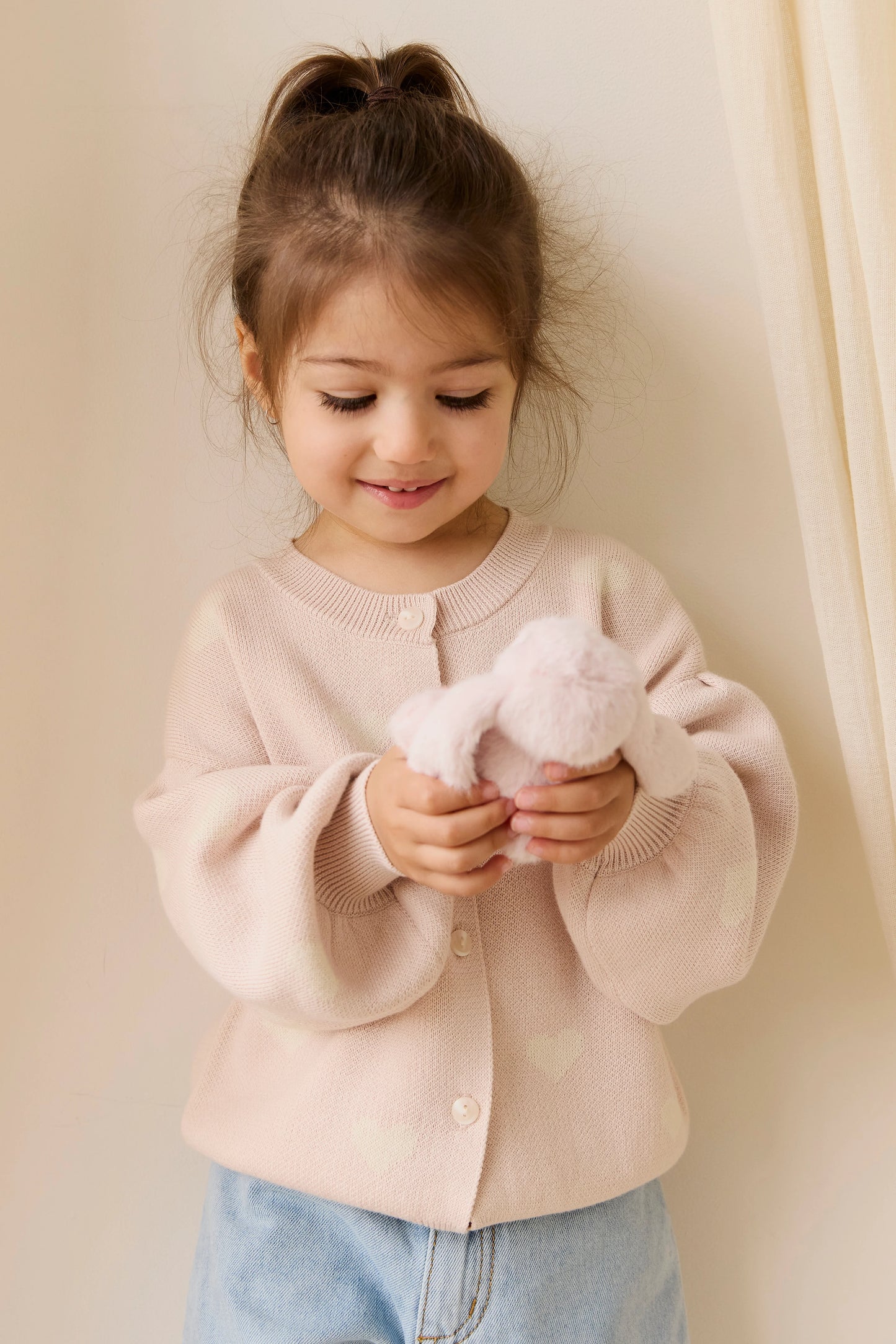 Jamie Kay Kayla Cardigan Kylie Heart Jacquard Morganite