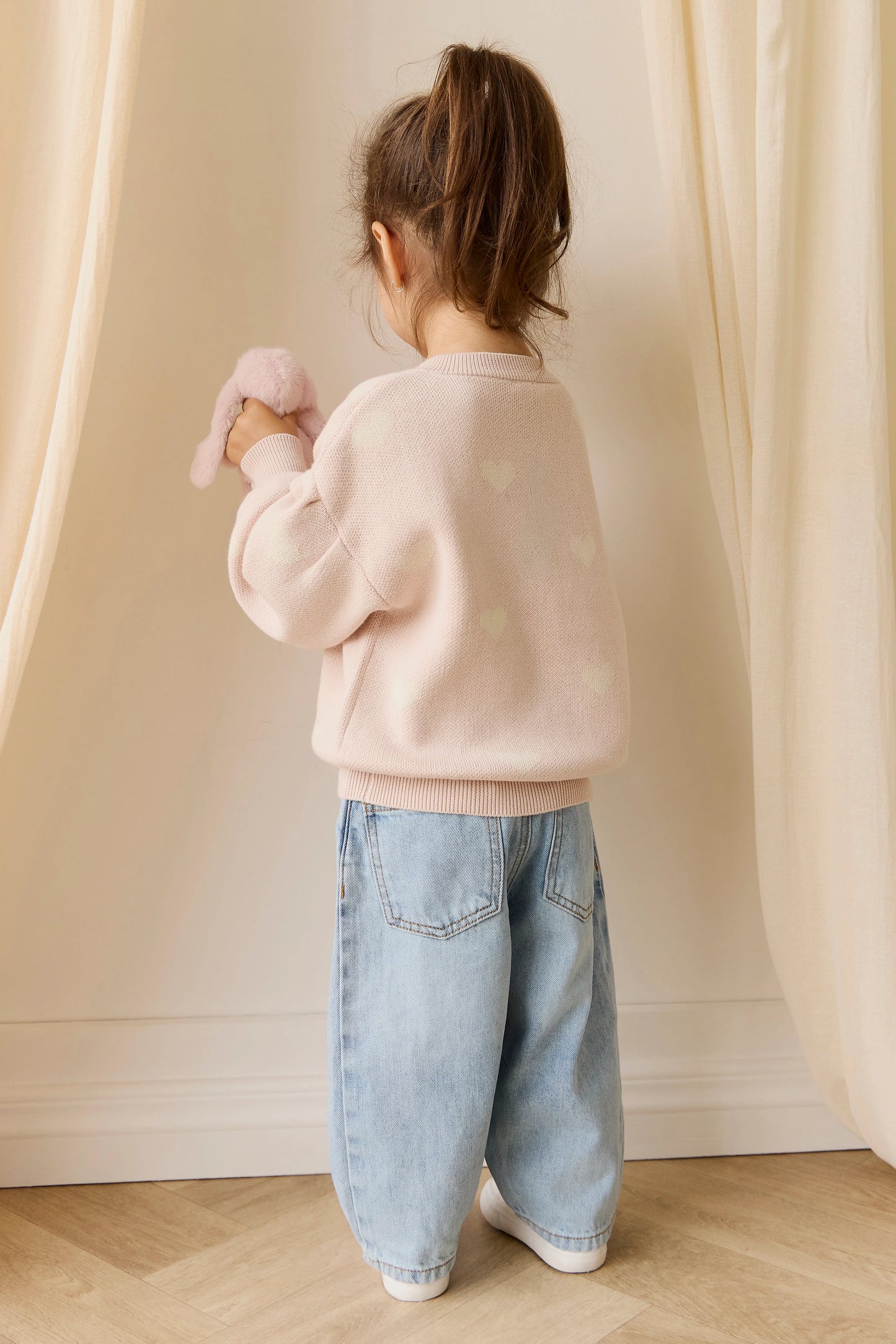 Jamie Kay Kayla Cardigan Kylie Heart Jacquard Morganite