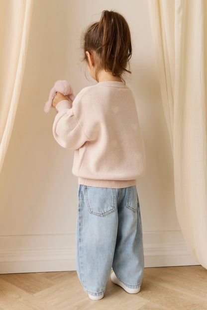 Jamie Kay Kayla Cardigan Kylie Heart Jacquard Morganite