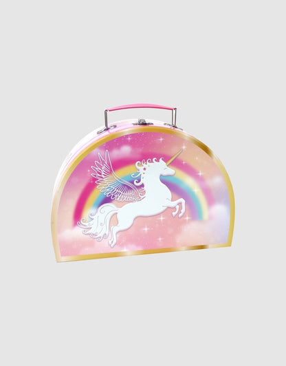 Pink Poppy Unicorn Dreamer 10 Piece Tin Tea Set in Carry Case