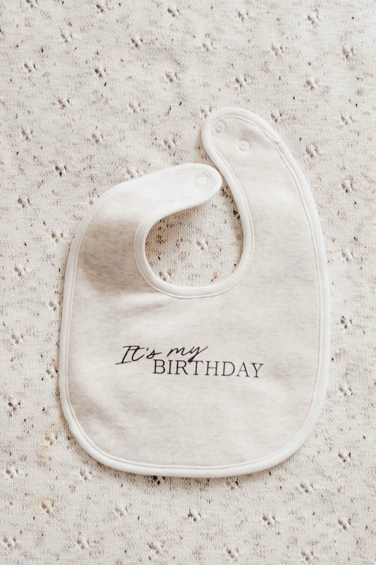 Bencer & Hazelnut It’s My Birthday Bib