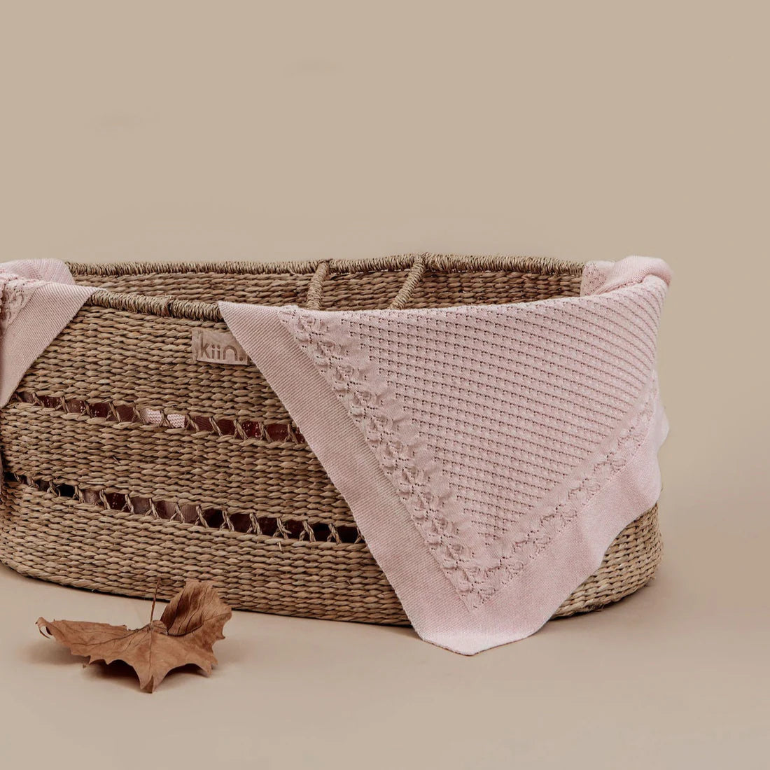 Aster & Oak Pink Heirloom Knit Blanket