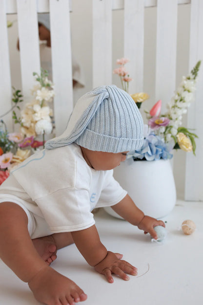 Blossom & Pear Flopsy Bunny Beanie Powder Blue