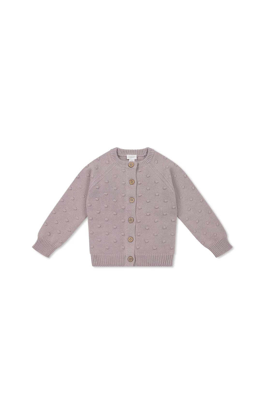 Jamie Kay Simple Dotty Cardigan Heather Haze