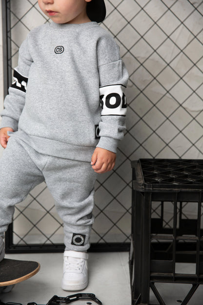 Cracked Soda 2 Piece Tommy Detailed Set Grey