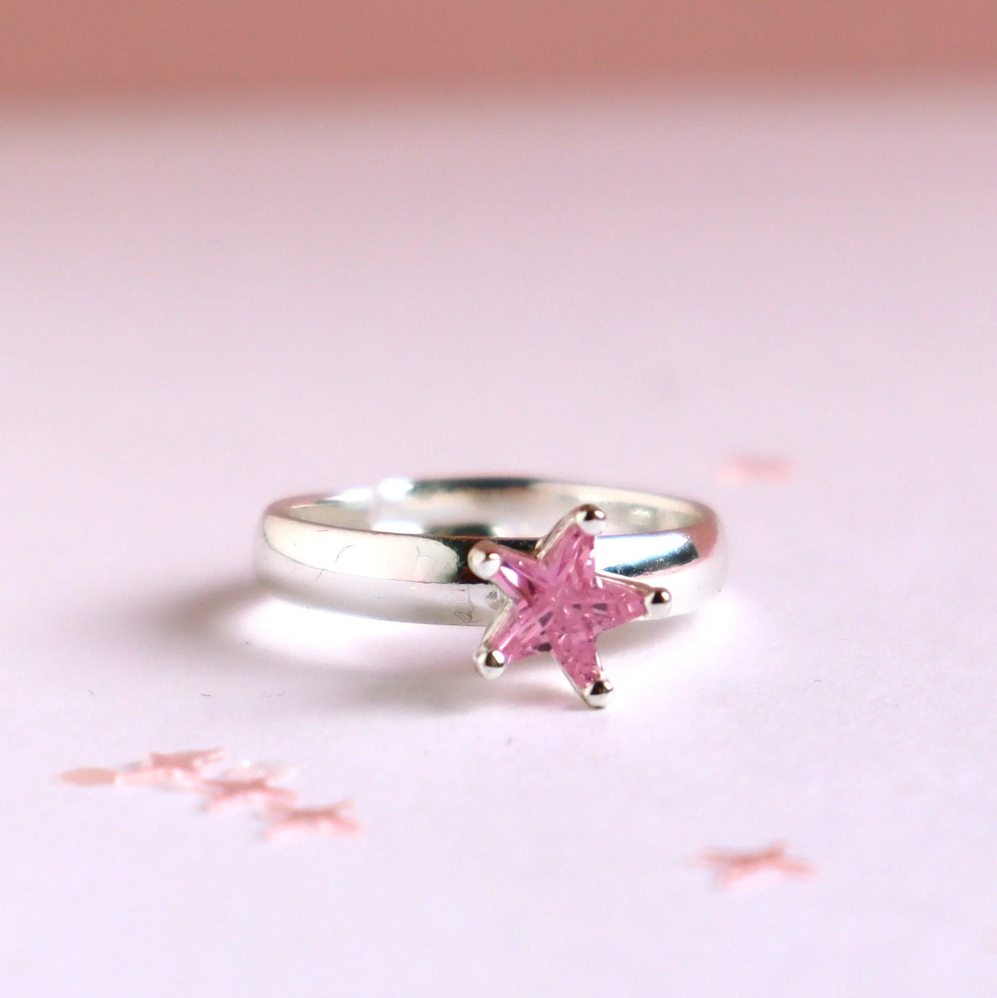 Lauren Hinkley Pink Shining Star Ring in Fairy Magic Trinket Box