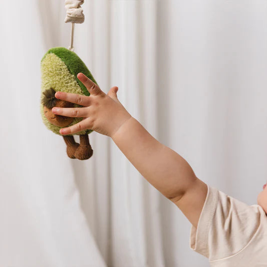 Living Textiles 2pk Stroller Toys Avocado & Egg On Toast