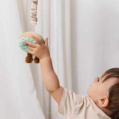 Living Textiles 2pk Stroller Toys Boba Tea & Donut