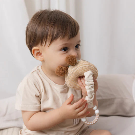 Living Textiles 2pk Stroller Toys Boba Tea & Donut