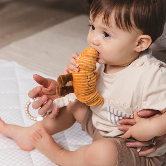 Living Textiles 2pk Stroller Toys Coffee & Croissant