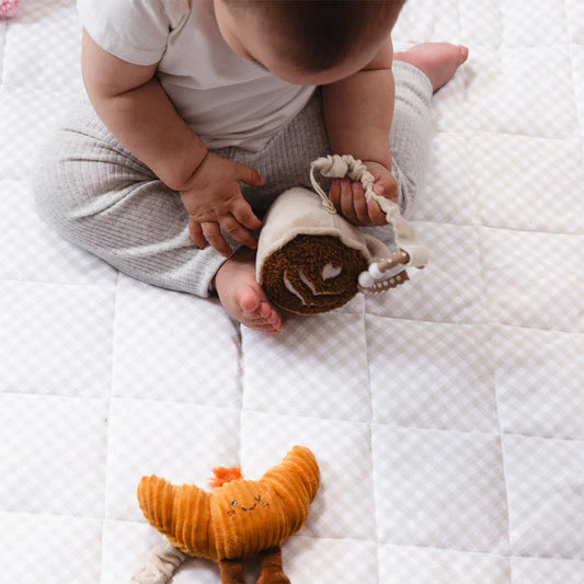 Living Textiles 2pk Stroller Toys Coffee & Croissant