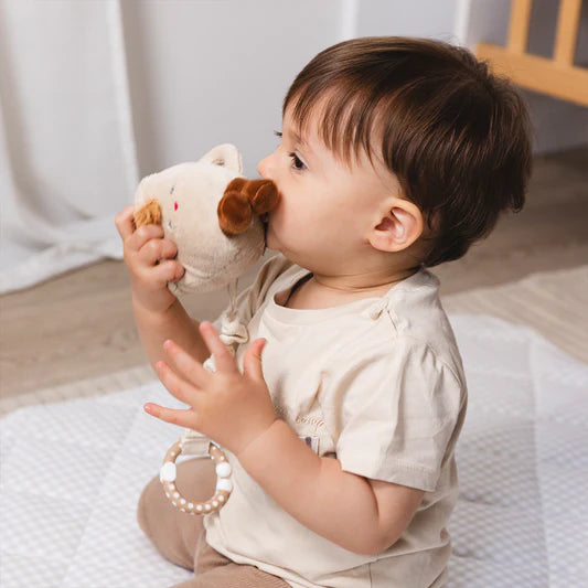 Living Textiles 2pk Stroller Toys Coffee & Croissant