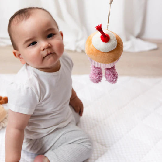 Living Textiles 2pk Stroller Toys Ice Cream & Cupcake