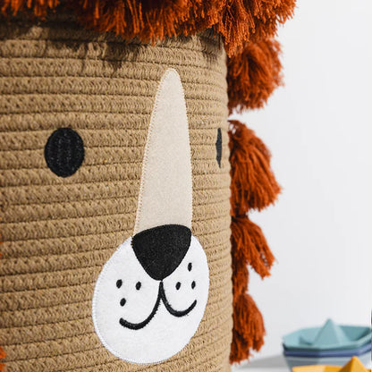 Living Textiles Cotton Rope Animal Hamper Lion