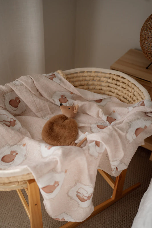 Pop Ya Tot Sweet Squeak Swaddle Wrap