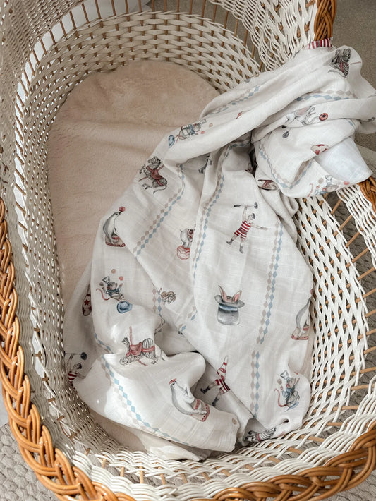 Pop Ya Tot Le Cirque  Swaddle Wrap