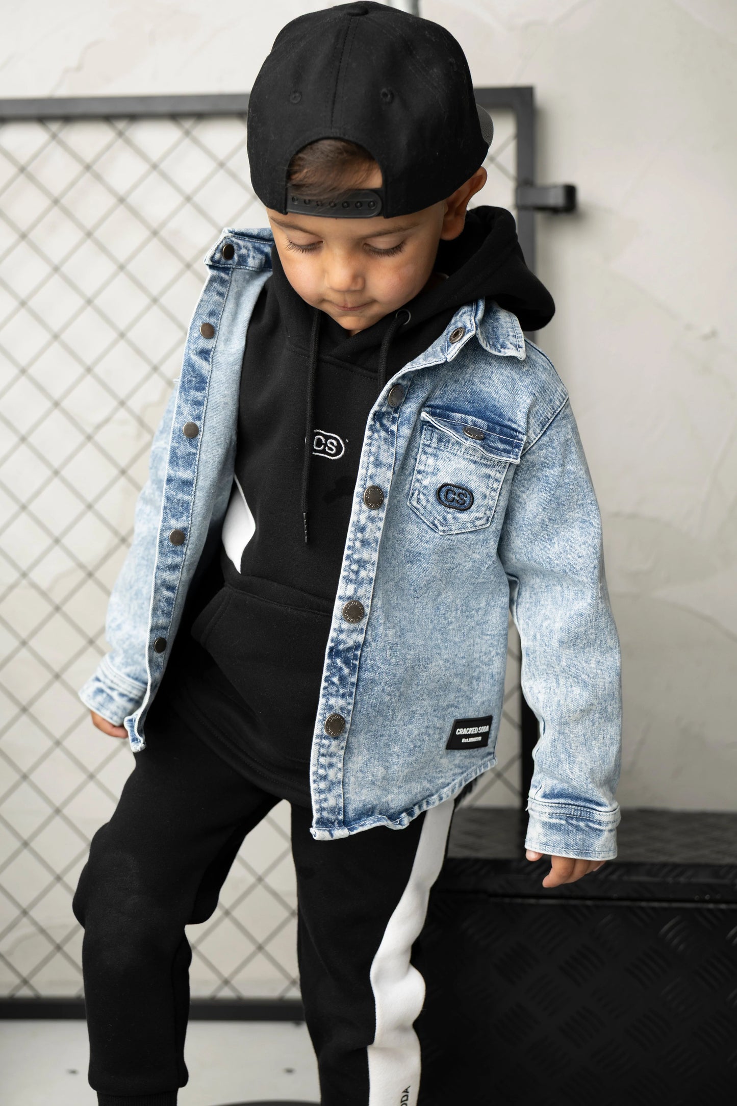 Cracked Soda JJ Essential Denim Jacket Blue