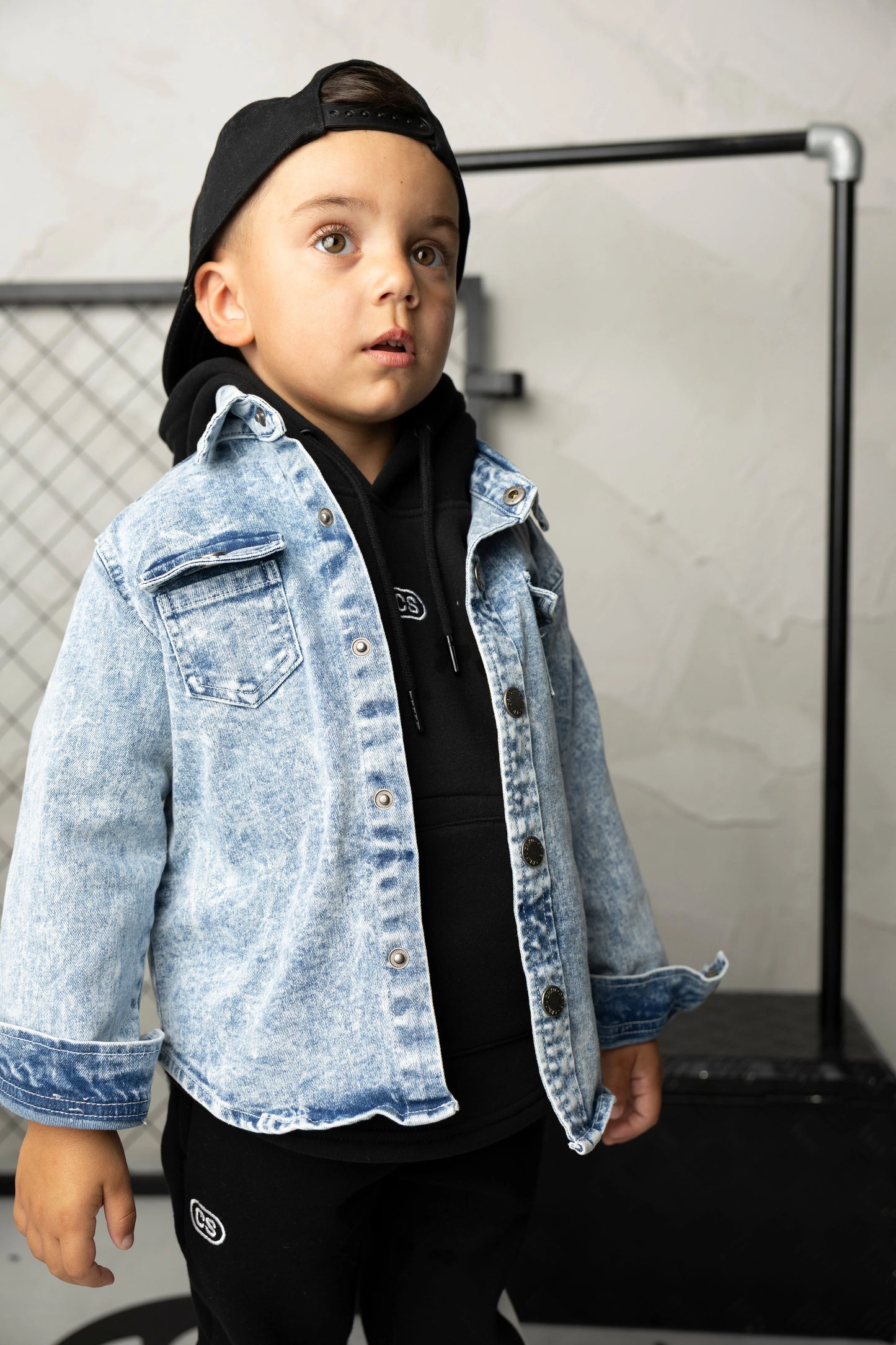 Cracked Soda JJ Essential Denim Jacket Blue