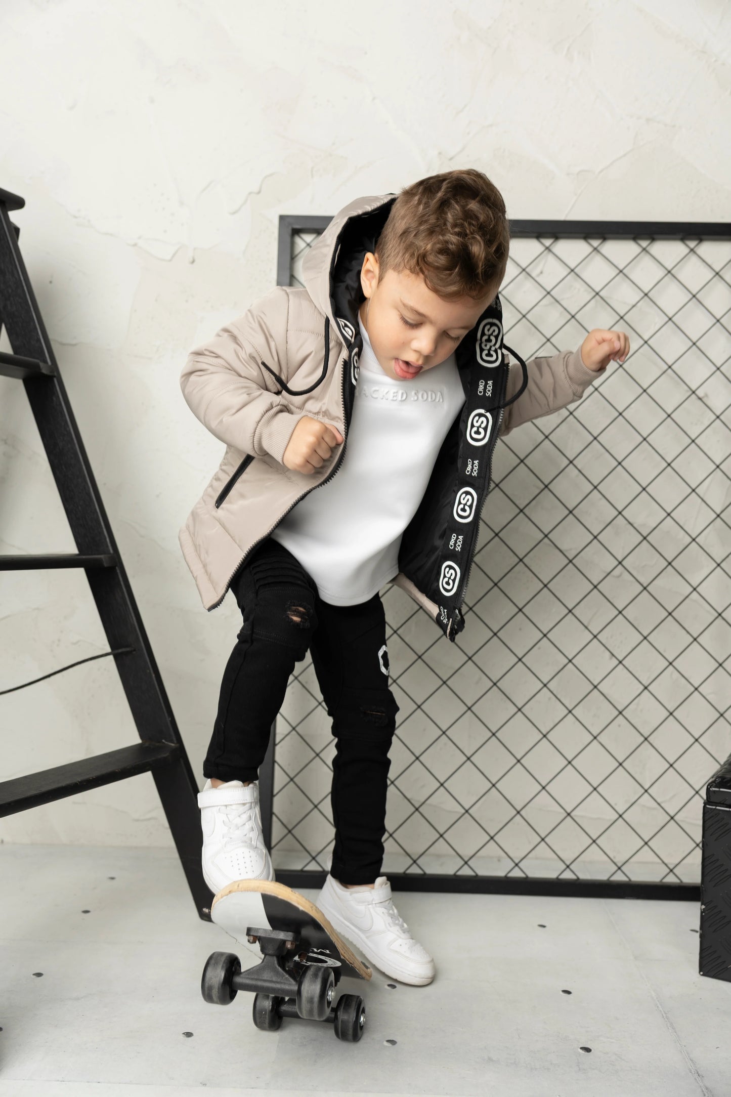 Cracked Soda Theodore Puff Jacket Truffle