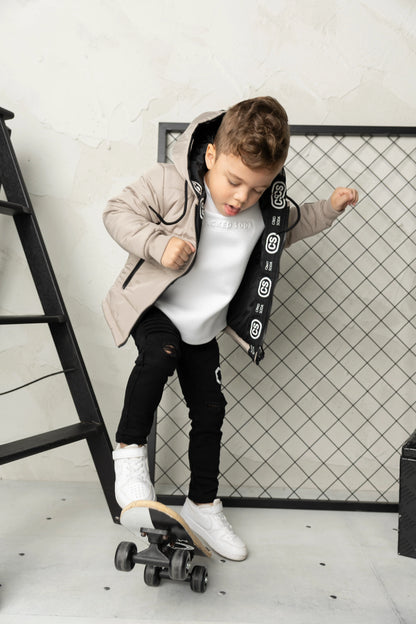 Cracked Soda Theodore Puff Jacket Truffle