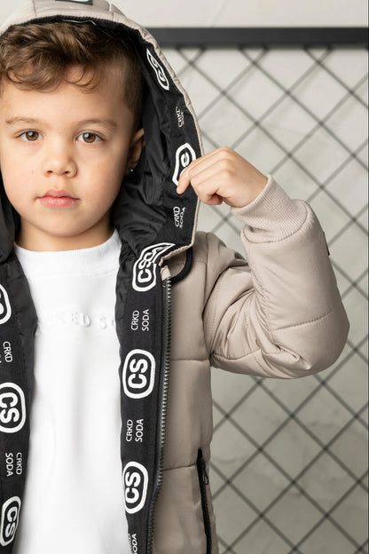 Cracked Soda Theodore Puff Jacket Truffle