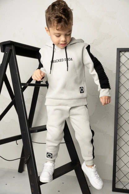 Cracked Soda Leo Elevated Hoodie Pebble