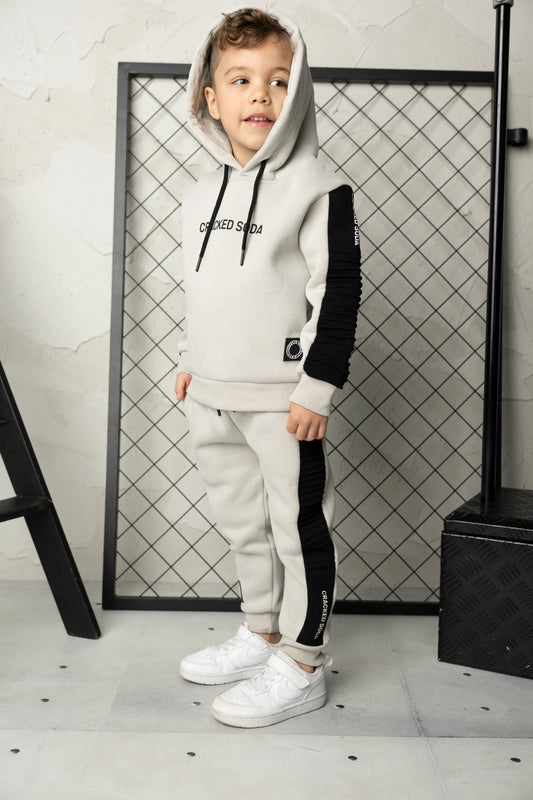 Cracked Soda Leo Elevated Trackpants Pebble