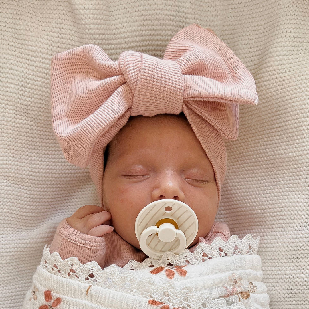 Blossom & Pear Cotton Topknot Dusty Pink