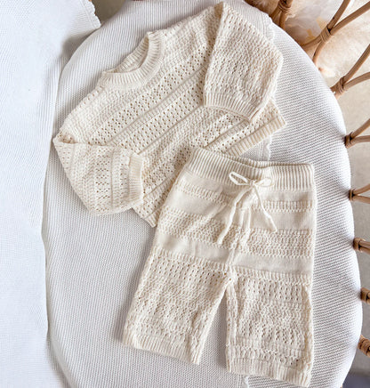 Blossom & Pear Vanilla Latte 2 Piece Knit Set