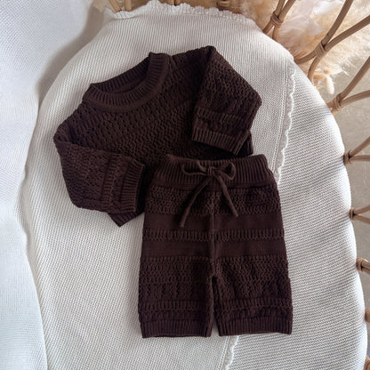 Blossom & Pear Espresso 2 Piece Knit Set