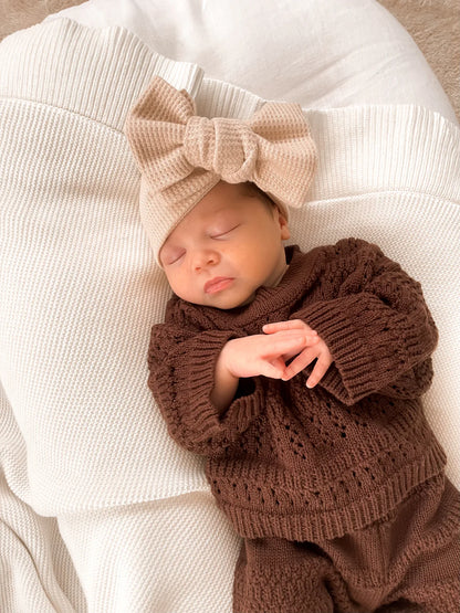 Blossom & Pear Espresso 2 Piece Knit Set
