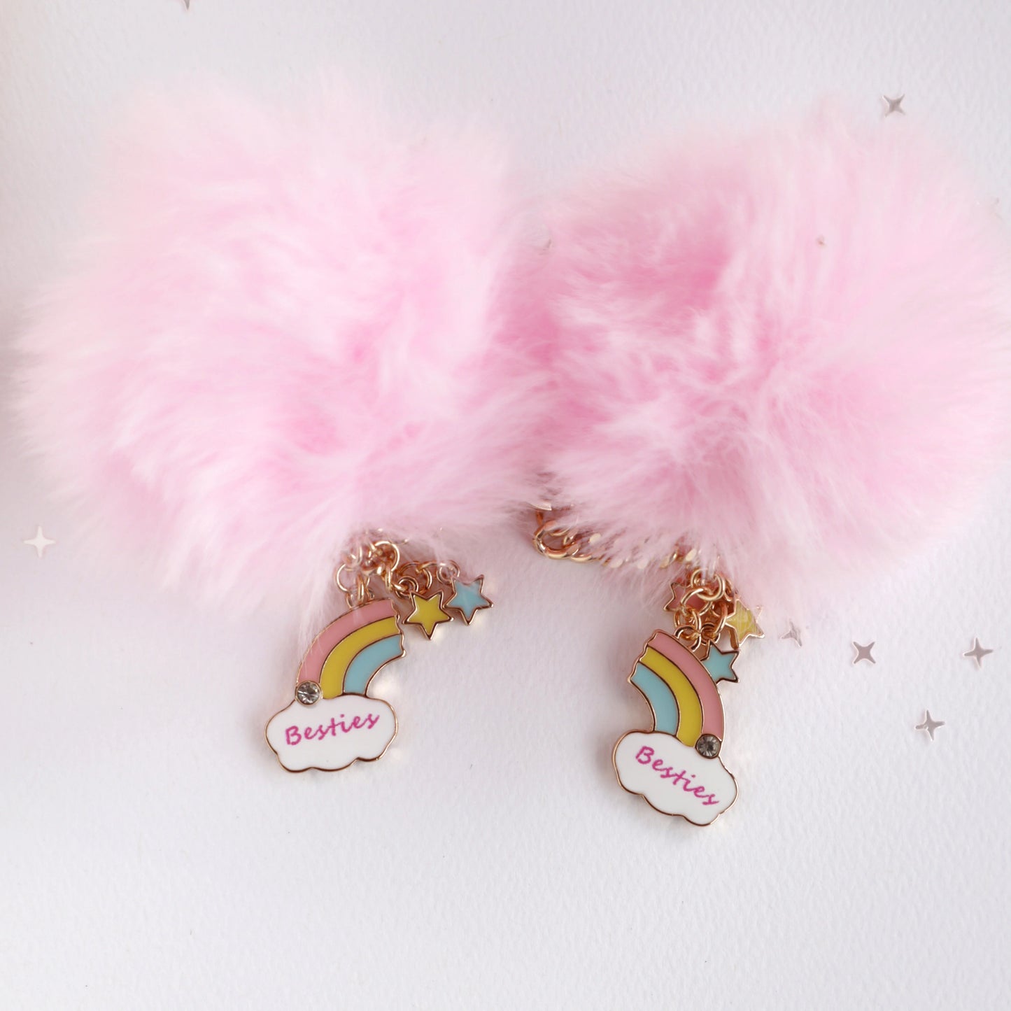 Lauren Hinkley Rainbow BFF Pom Pom Keyring
Set