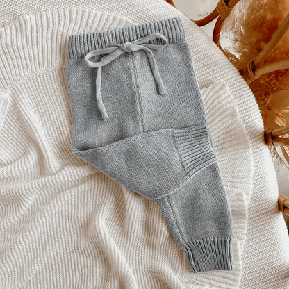 Blossom & Pear Mini Knit Pants Powder Blue