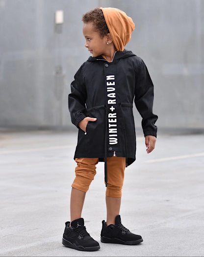 Winter + Raven Anorak Black