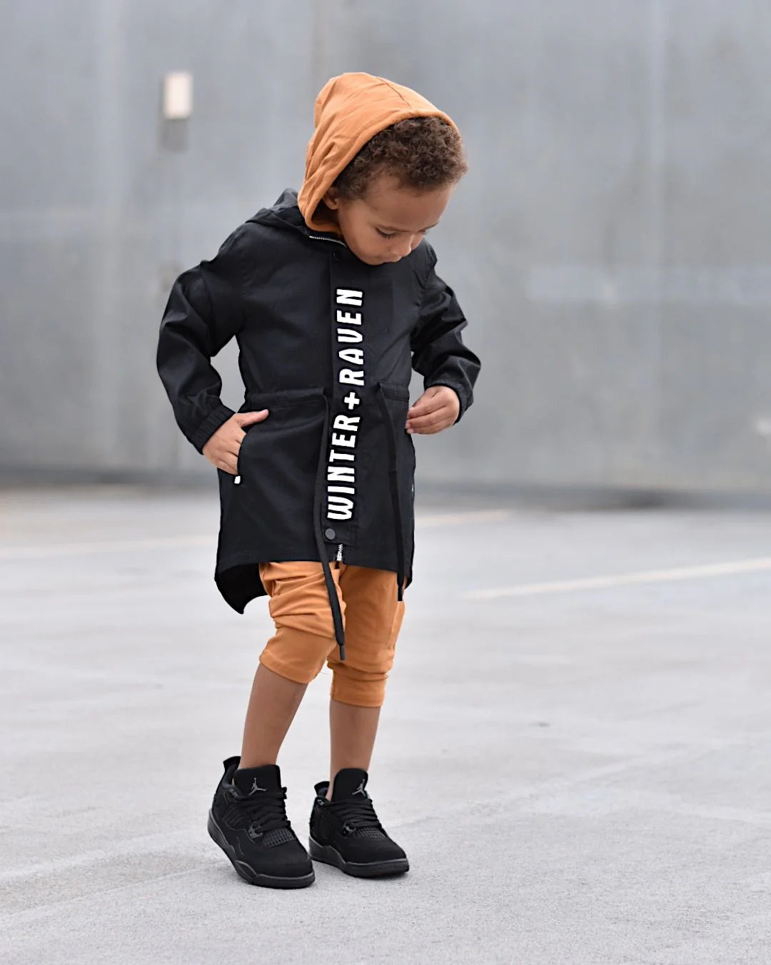 Winter + Raven Anorak Black