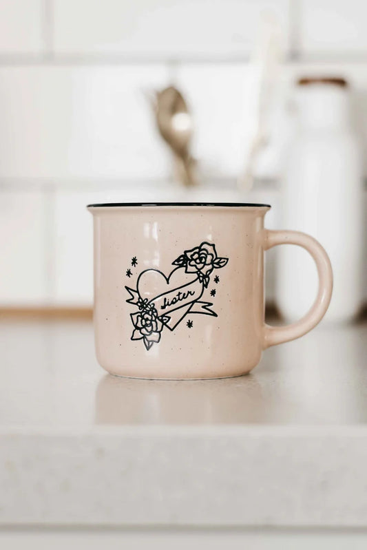Bencer & Hazelnut Sister Heart Mug