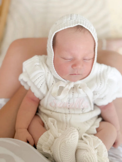 Blossom & Pear Margot Knit Romper Milk