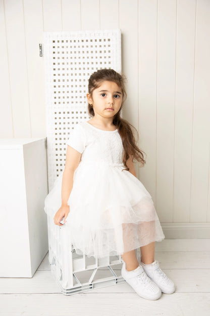 Cracked Soda Zaria Lace Tutu Dress Cream