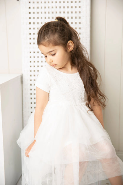 Cracked Soda Zaria Lace Tutu Dress Cream