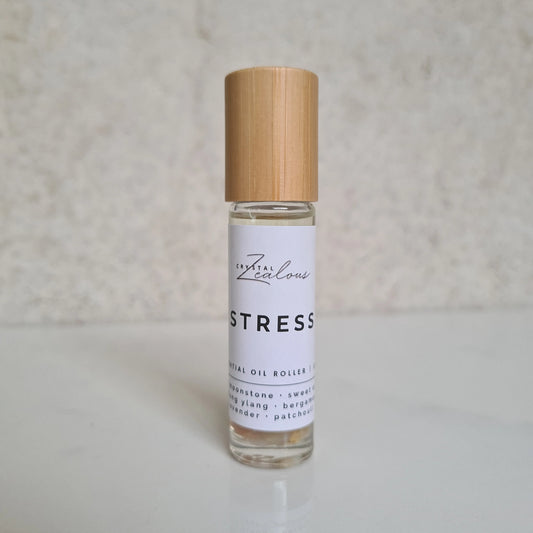 Zealous & Co Stress Essential Oil Crystal Roller Adult