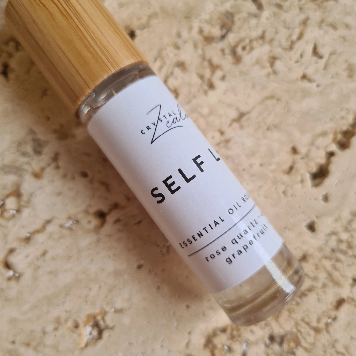 Zealous & Co Self Love Essential Oil Crystal Roller Adult
