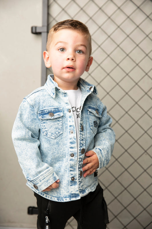Cracked Soda JJ Denim Shirt Jacket Blue