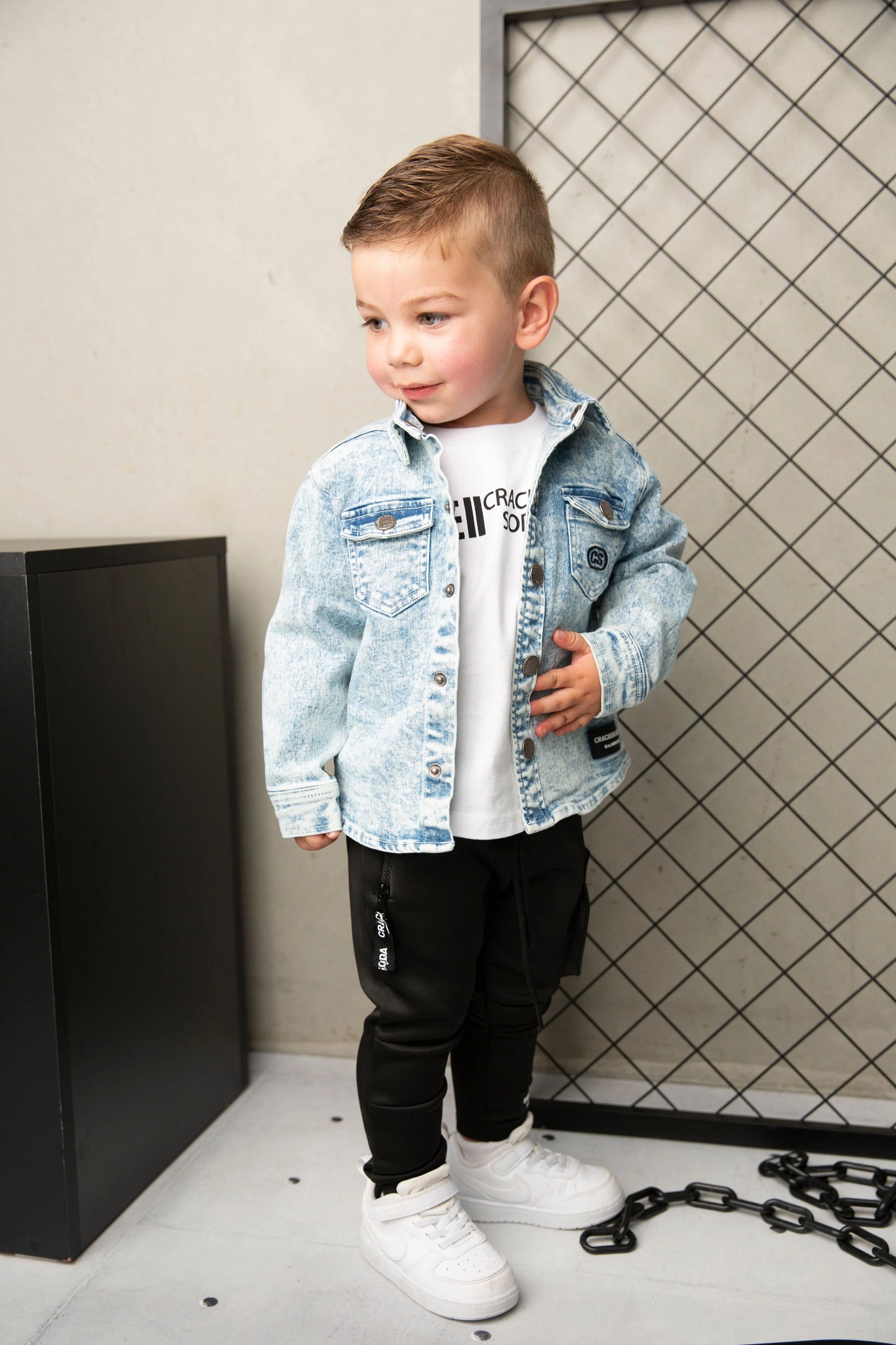 Cracked Soda JJ Denim Shirt Jacket Blue