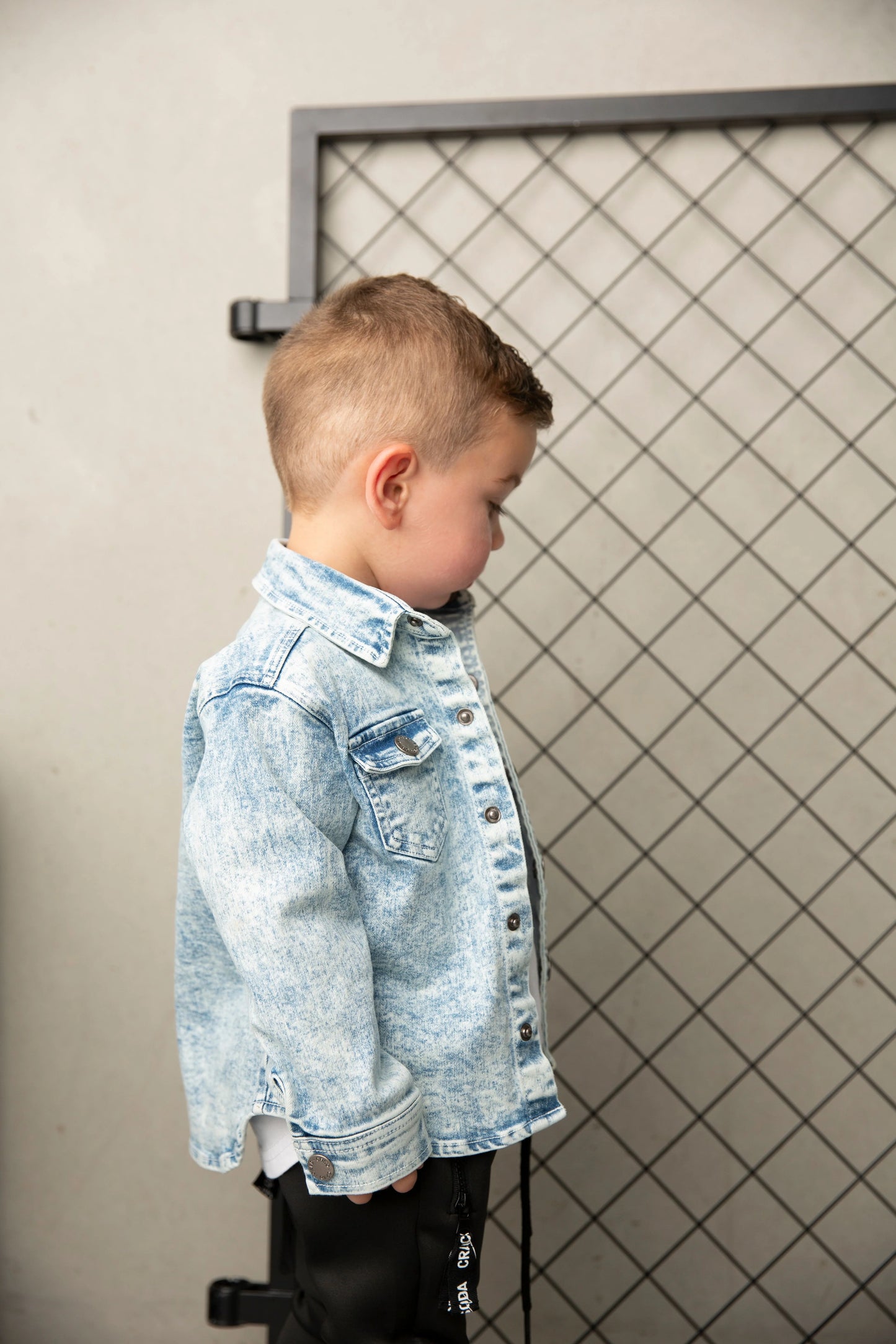 Cracked Soda JJ Denim Shirt Jacket Blue