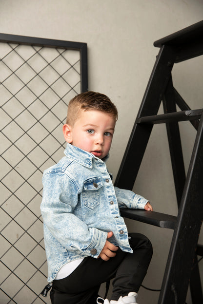 Cracked Soda JJ Denim Shirt Jacket Blue
