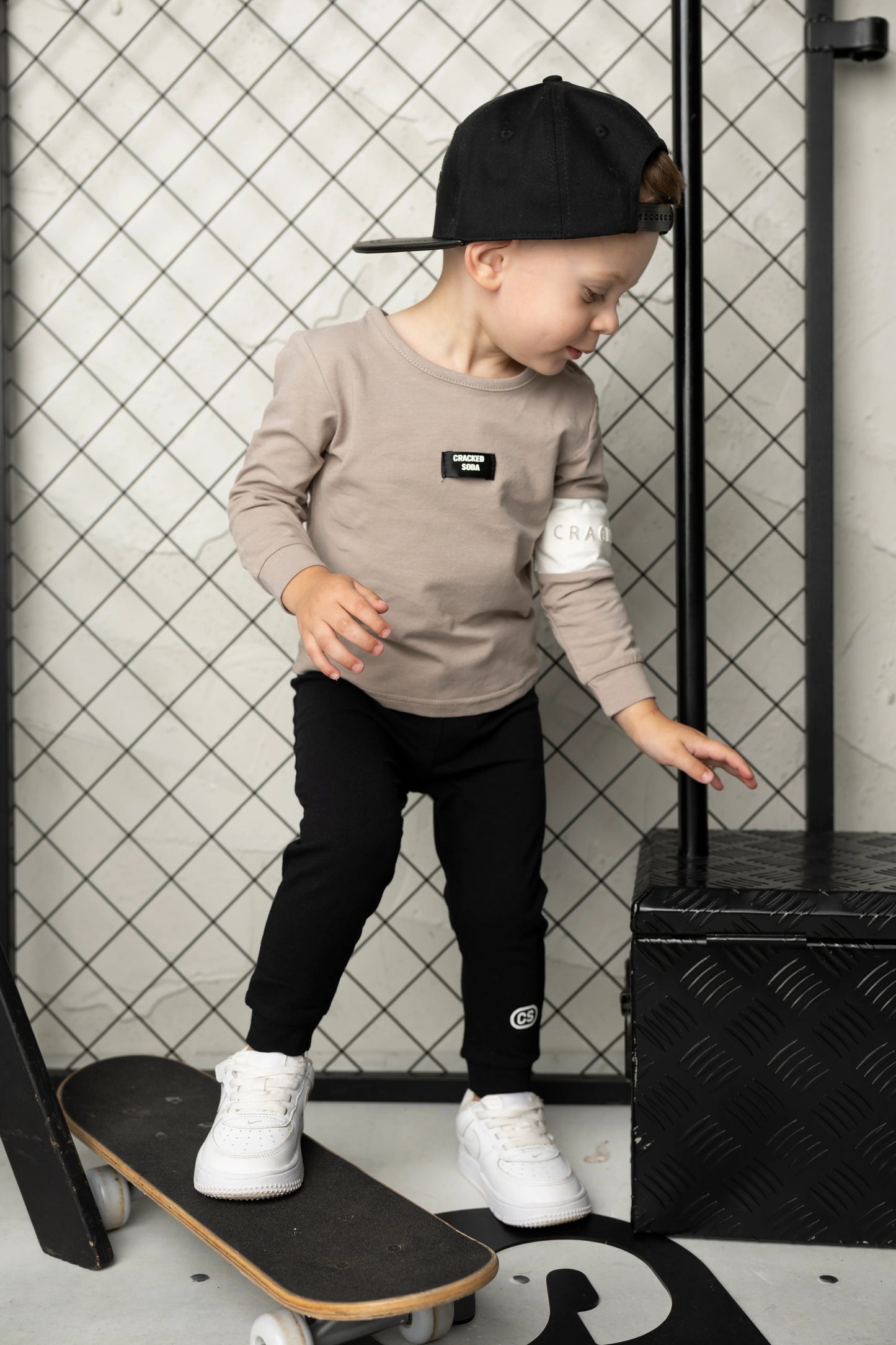 Cracked Soda Theodore 2 Piece Tee & Leggings Set Truffle